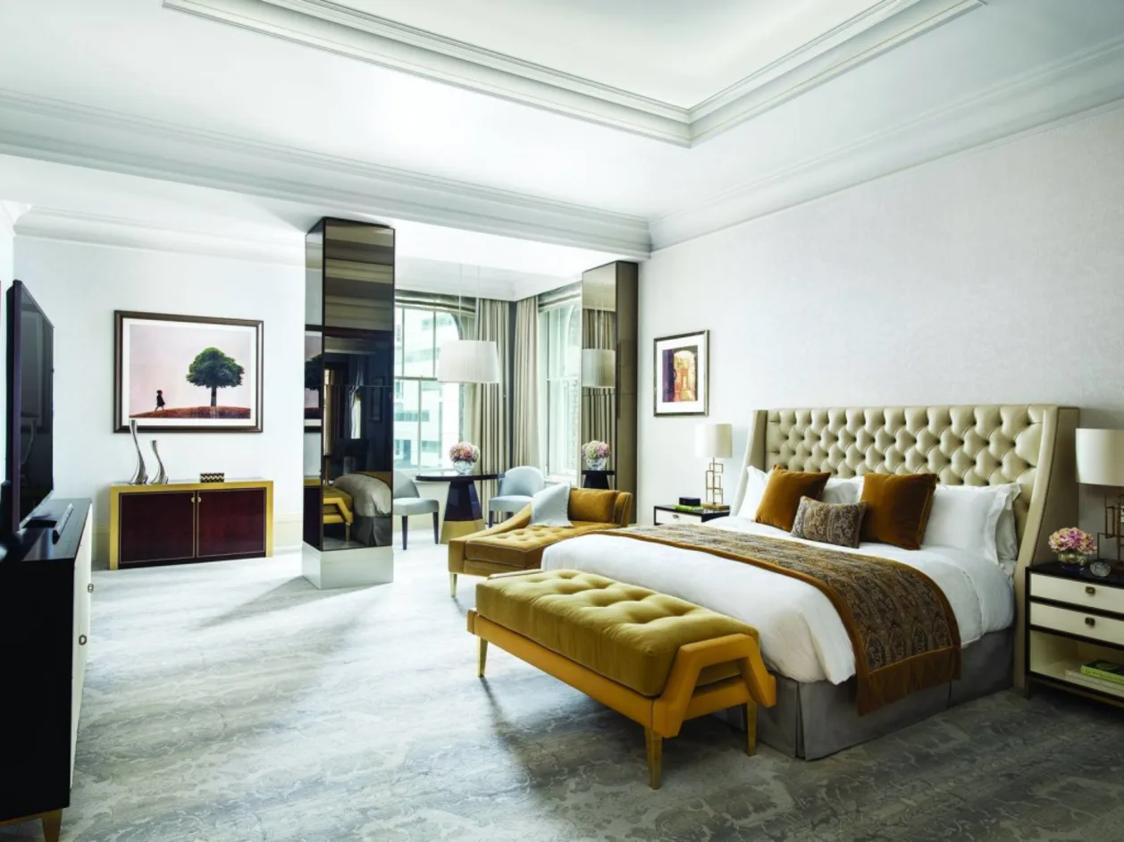 The Langham, London master bedroom